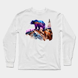 Grizzly Bear Design Long Sleeve T-Shirt